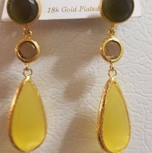 18k gold plated earrings
